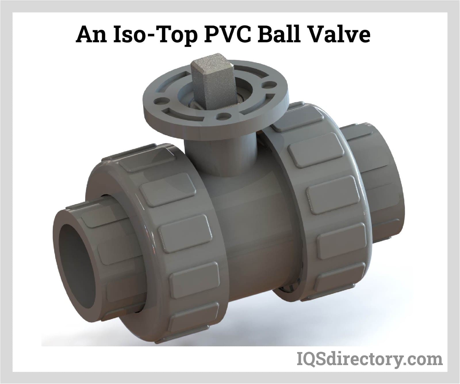 an iso top pvc ball valve